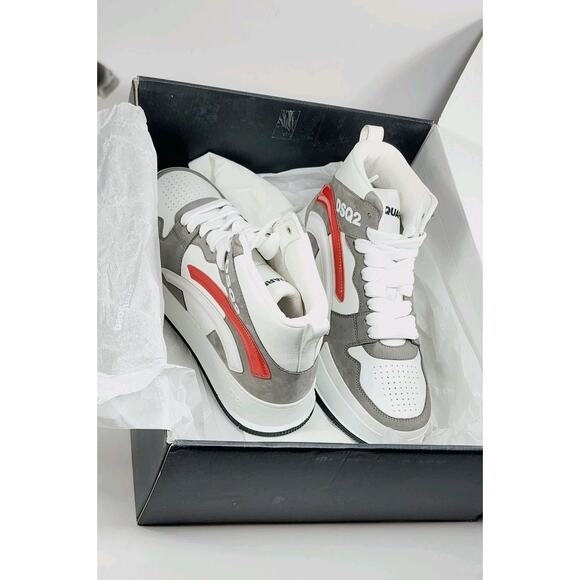 DSQUARED2 Leather High Top Sneakers US7.5 EU40 Made in Italy main image 6